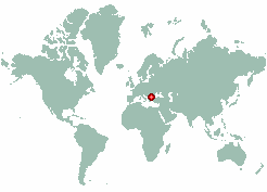 Pristan in world map